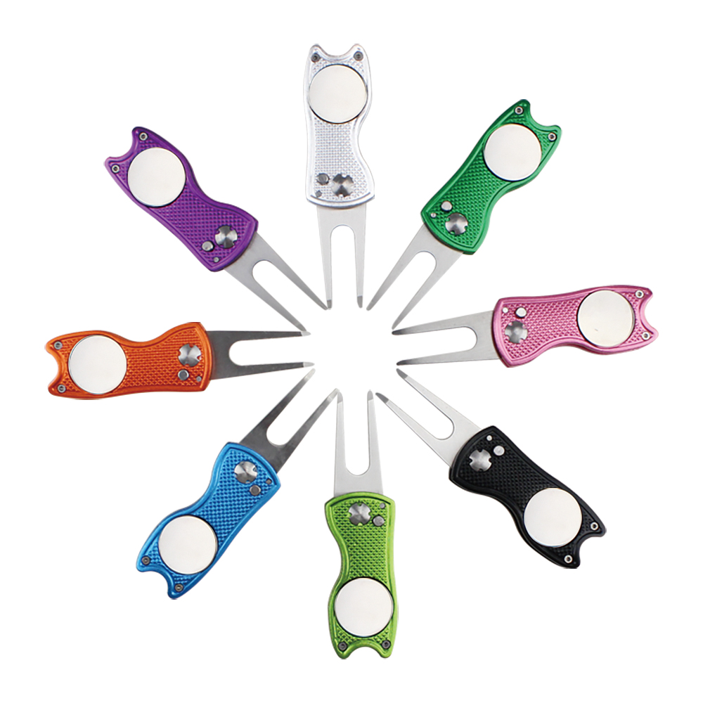 Divot Repair Tool - 1 Pcs Multi Color Switchblade Golf