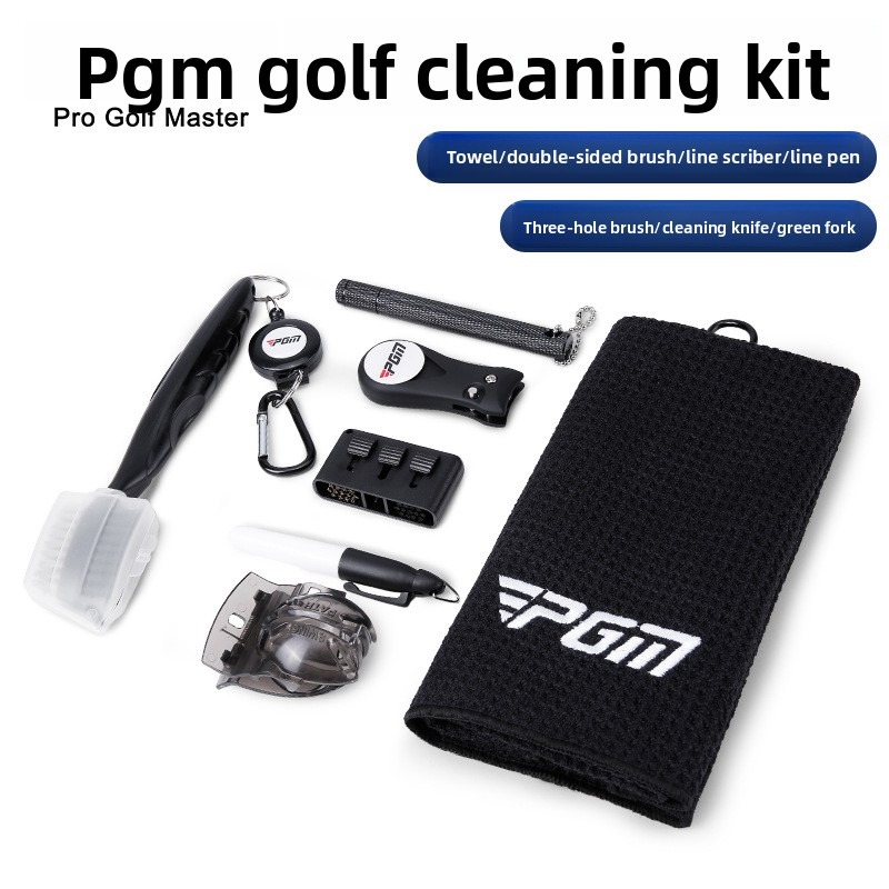 Divot Repair Tool - PGM Golf Club Cleaning Kit Microfiber