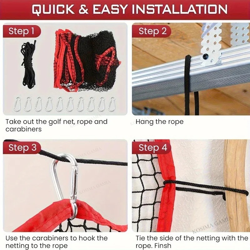 Heavy Duty Golf Net 10x10FT Go - Practice Net Hitting 评论和价格