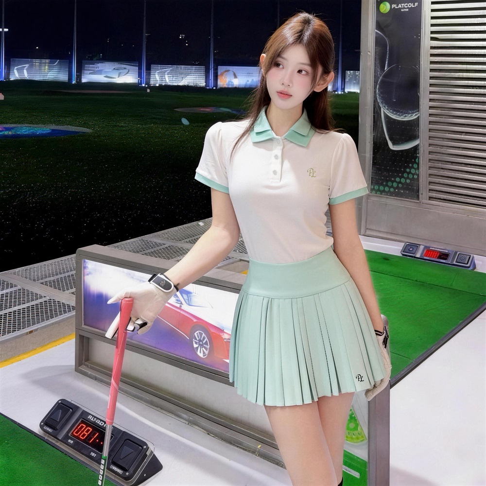 PL Golf Double Collar Polo Shi - Golf Equipment Women 评论和价格
