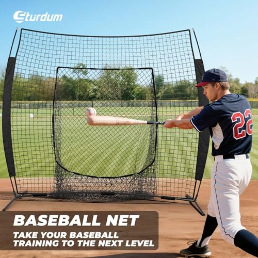 7 x 7 Feet Baseball Net, Baseb - Practice Net Hitting 评论和价格