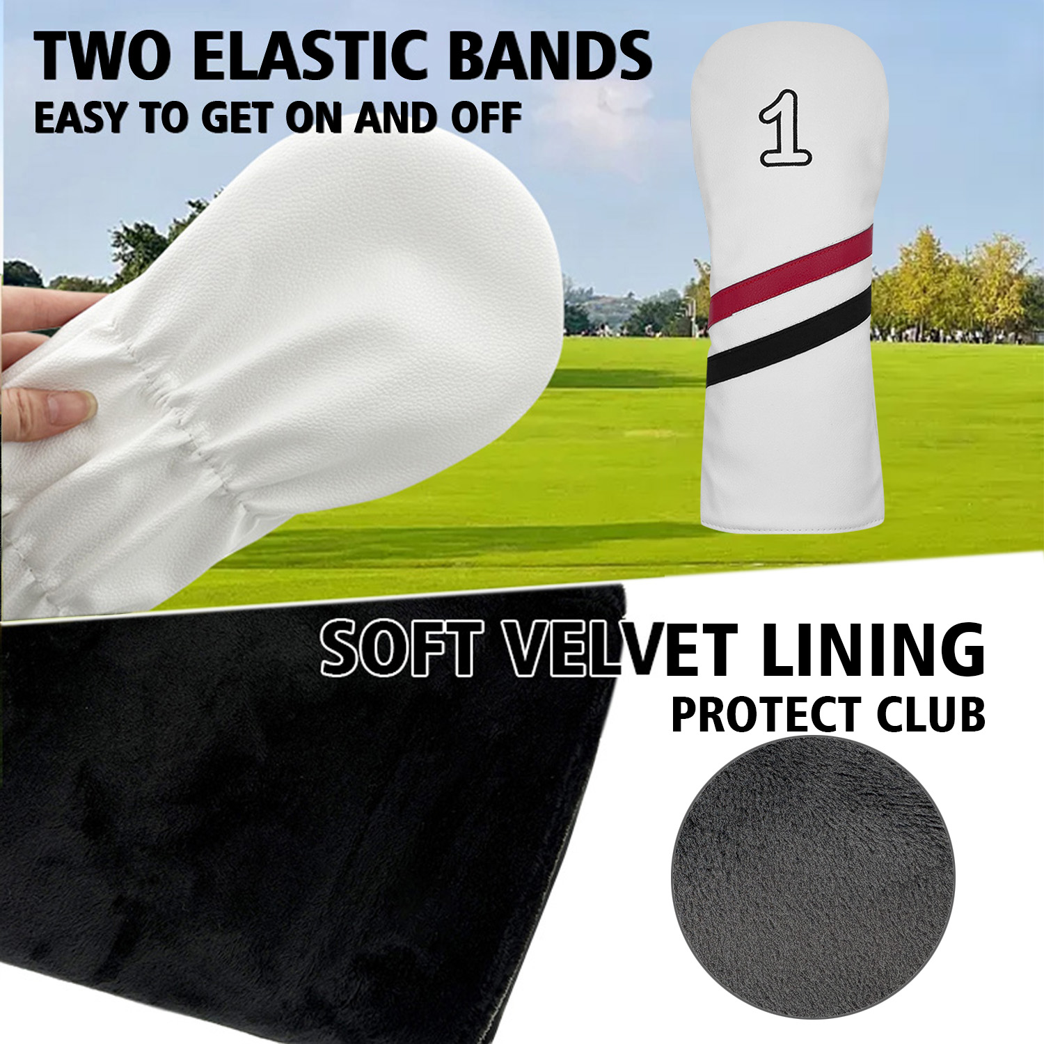 Golf Club #1 #3 #5 #U Wood Hea - Golf Equipment Organizer 评论和价格