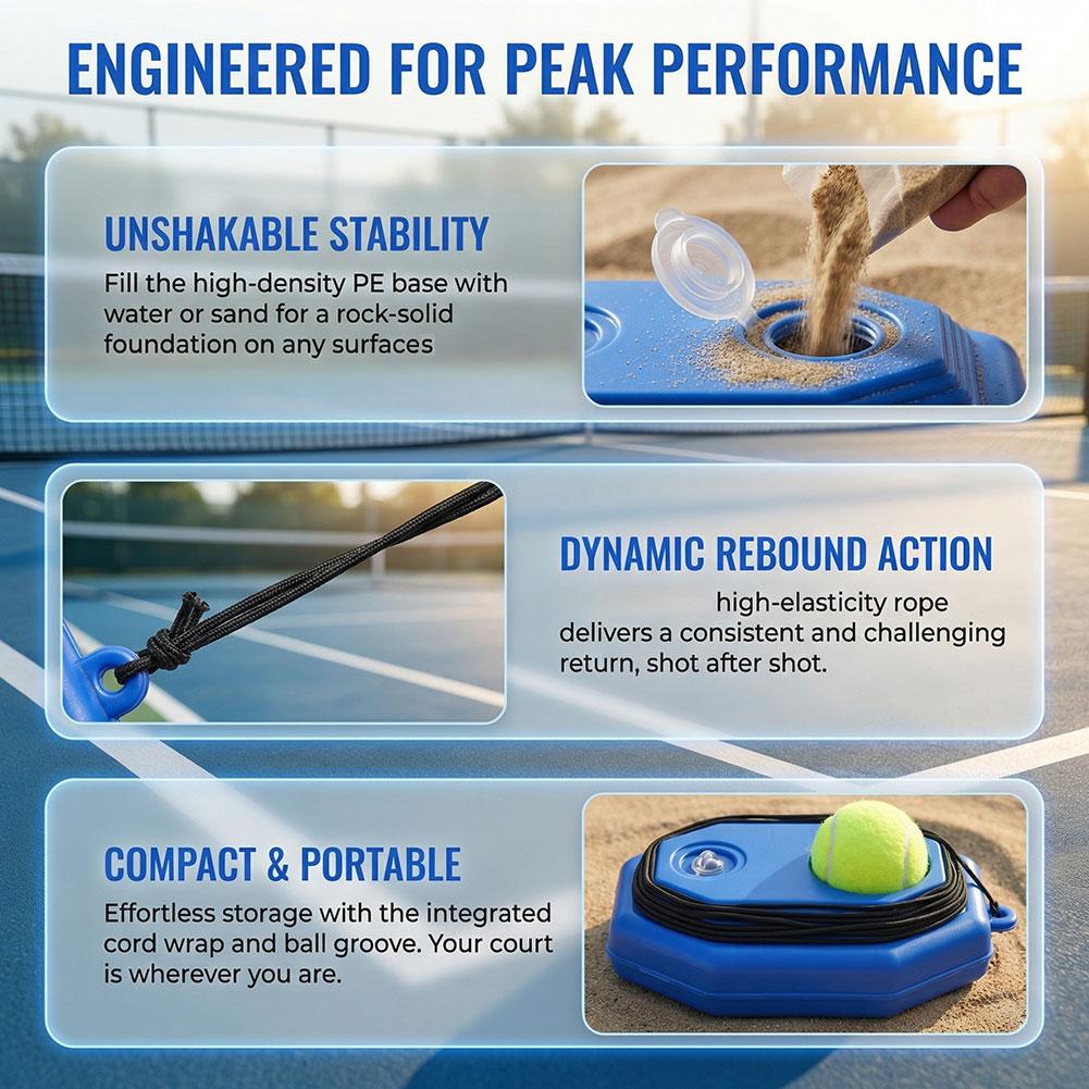 Portable Tennis Rebound Net -  - Practice Net Hitting 评论和价格